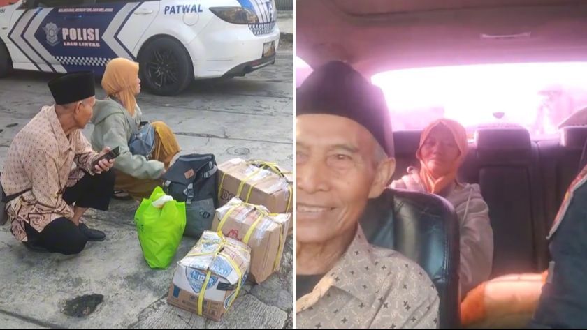 Lihat Kakek-Nenek Termenung Kebingungan di Jalan, Pria Ini Rela Antar Pasutri Lansia yang Ingin Pergi Bertemu Cucunya