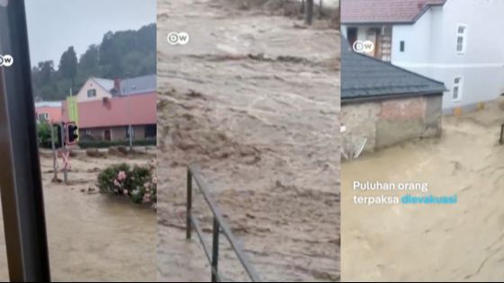 VIDEO: Mirip di Indonesia, Mengerikannya Banjir di Austria hingga Bikin Jalanan Hancur