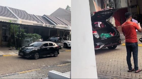 Bukan Pikap, Bagi-Bagi Daging Hewan Kurban Pakai Toyota Yaris