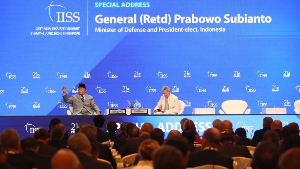 Hadiri Forum IISS Shangri-La, Menhan Prabowo Dorong Peran Aktif Negara di Dunia Ciptakan Perdamaian dan Keamanan