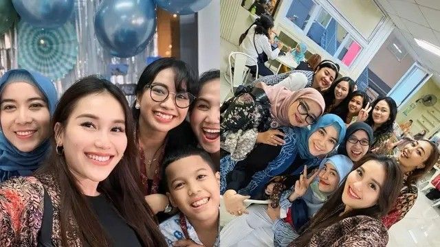 7 Potret Ayu Ting Ting Akrab dengan Wali Murid Teman Bilqis, Mudah Bergaul!