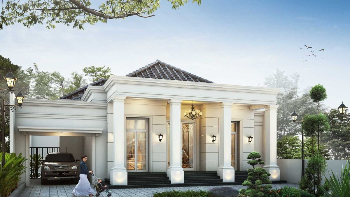 10 Desain Rumah Modern Klasik Tampak Depan, Bisa Jadi Inspirasi