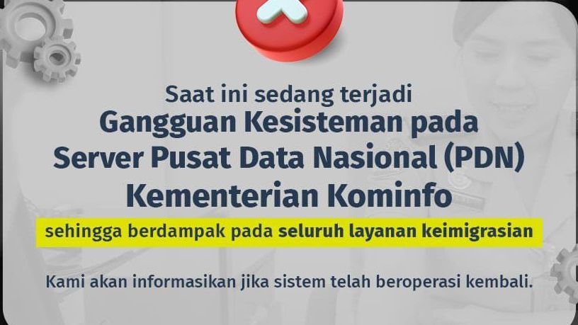 Layanan Publik Terganggu Gara-gara Server Kominfo Down, Kena Serangan Siber?