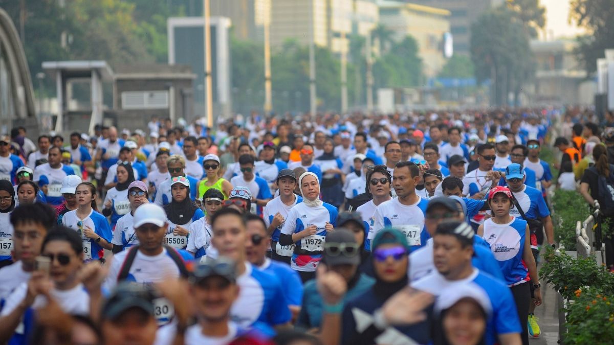 FOTO: Suasana Jakarta International Marathon 2024 yang Diikuti Belasan Ribu Pelari dari 32 Negara