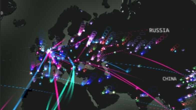Peta Ini Gambarkan Serangan Siber di Seluruh Dunia secara Real Time