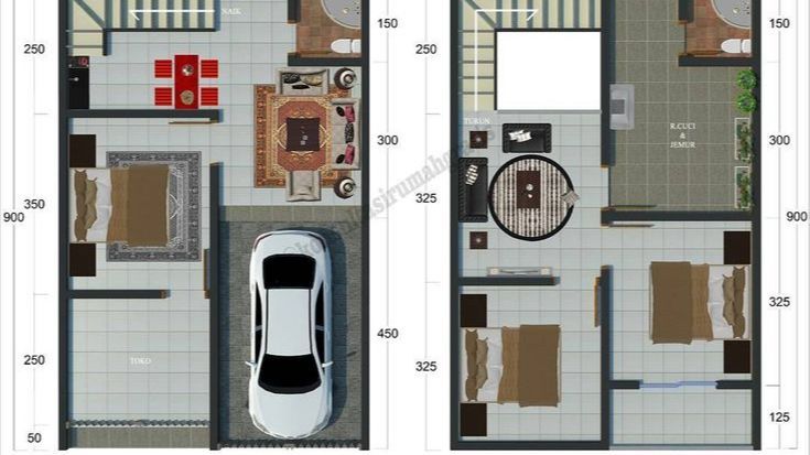 7 Desain Rumah Minimalis 2 Lantai Type 36 Pojok yang Modern, Nyaman dan Keren