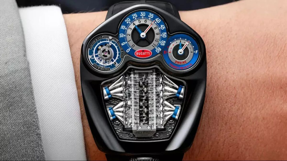 Dengan harga Rp 5,5 miliar, jam tangan Bugatti ini dapat digunakan untuk membeli rumah beserta isinya.