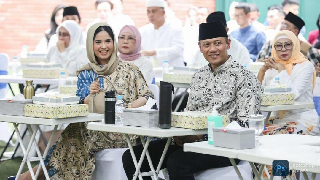 Potret Cantik Annisa Yudhoyono di Acara Pengajian, Tampil Berkerudung Curi Perhatian