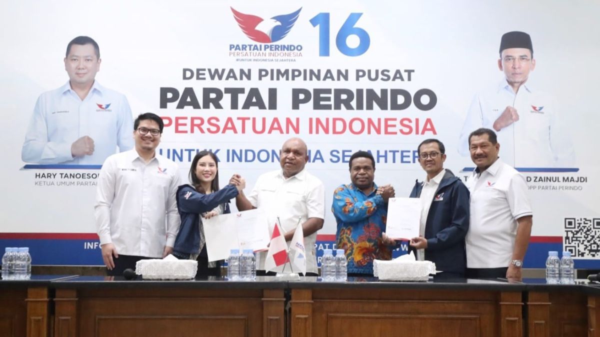 FOTO: Perindo Resmi Dukung Pasangan Befa dan Natan di Pilgub Papua Pegunungan