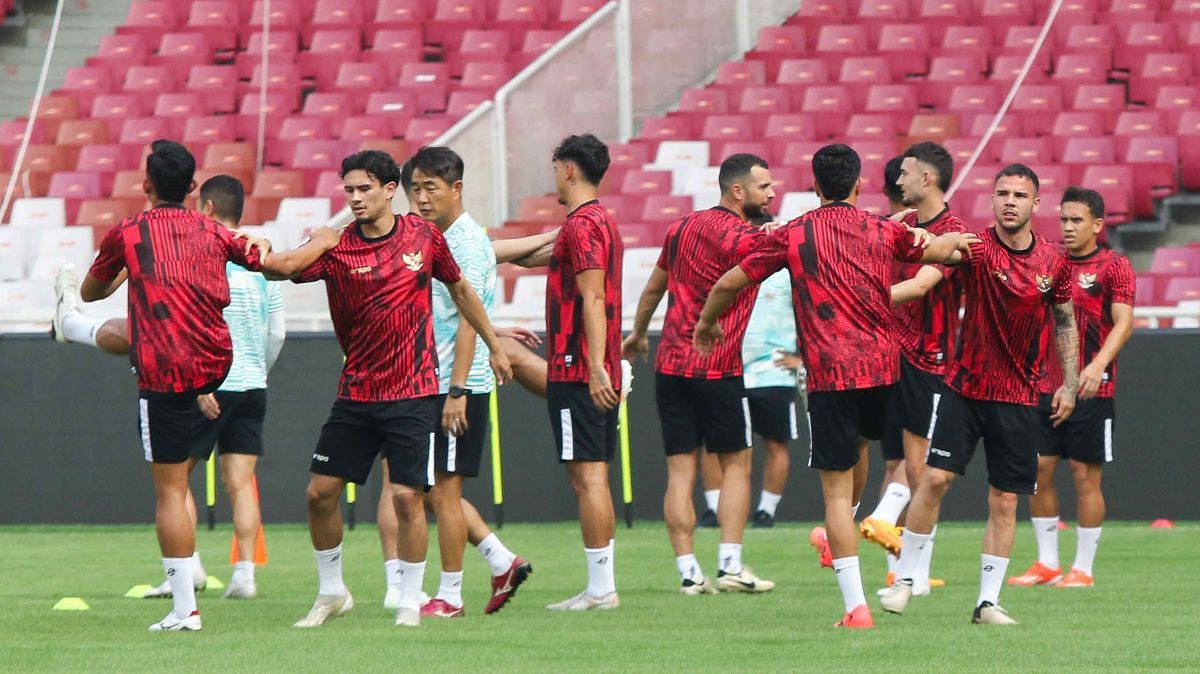 FOTO: Intip Skuad Timnas Indonesia Latihan Jelang Hadapi Irak, Ada Thom Haye hingga Calvin Verdonk