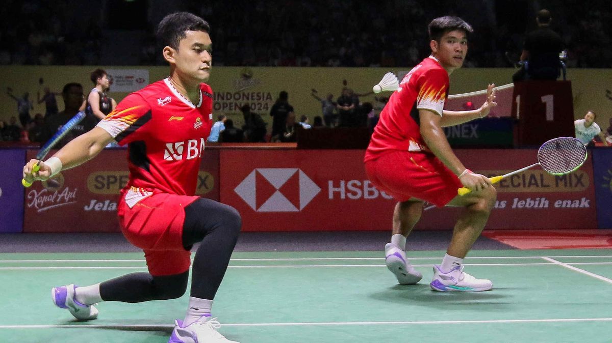 FOTO: Hasil Indonesia Open 2024: Leo/Daniel Singkirkan Fajar/Rian