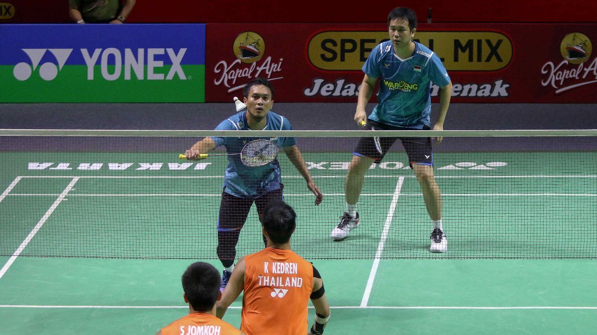 FOTO: Hasil Indonesia Open 2024: Taklukkan Ganda Thailand, The Daddies Lolos 16 Besar