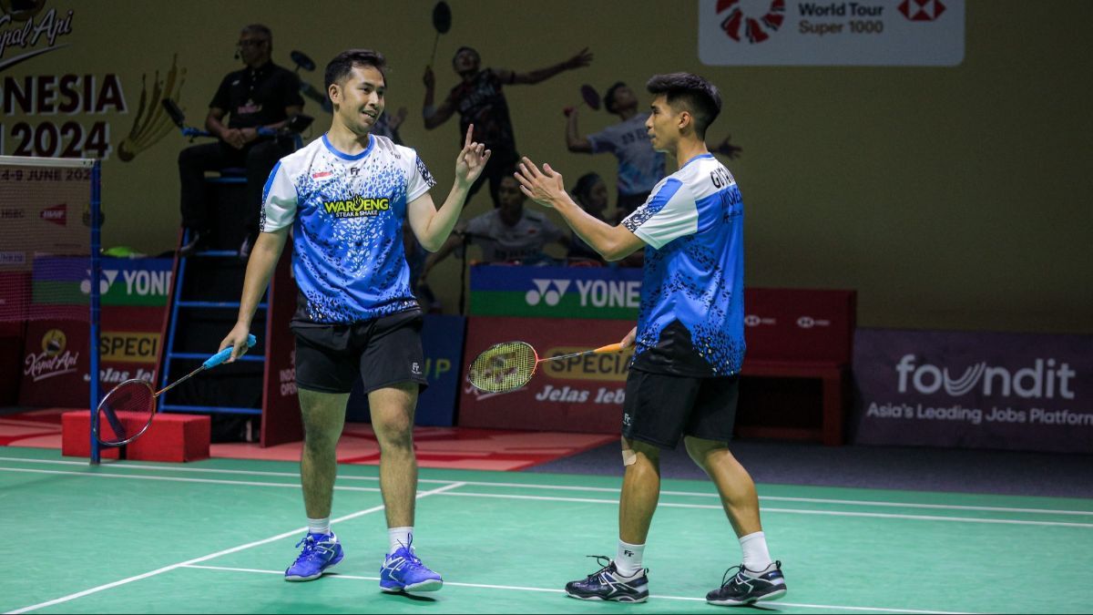 FOTO: Hasil Indonesia Open 2024: Sabar/Reza Melaju ke Semifinal