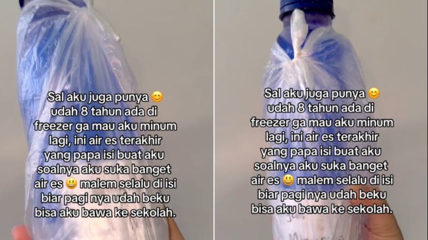 Viral Kisah Wanita Simpan Botol Berisi Air Es selama 8 Tahun, Kisahnya Bikin Haru