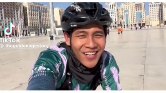 Momen Pria Asal Indonesia Akhirnya sampai di Madinah usai Gowes selama 185 Hari Ini Viral, Tuai Pujian