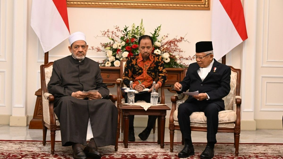 Wapres Ma'ruf dan Grand Syekh Al-Azhar Tegaskan Islam Bukan Agama Kekerasan, Tapi Penuh Kasih