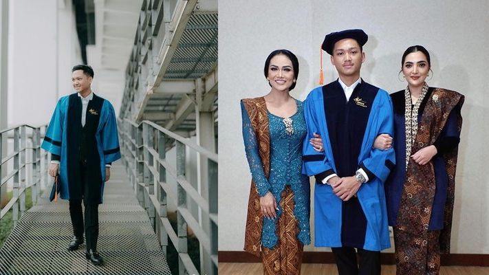 Netizen Ikut Terharu, Berikut Ini 8 Potret Detik-Detik Kris Dayanti Dipeluk Azriel Hermansyah di Momen Wisuda