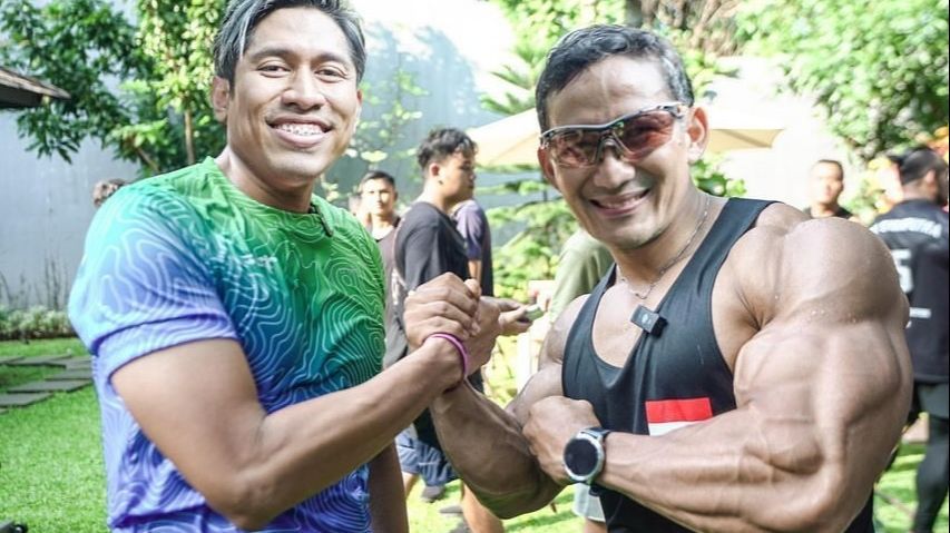 Badan Sandiaga Uno Tiba-tiba Berotot Setara Atlet Binaraga, Beri Tips Kocak Bentuk Otot Instan Tanpa Gym