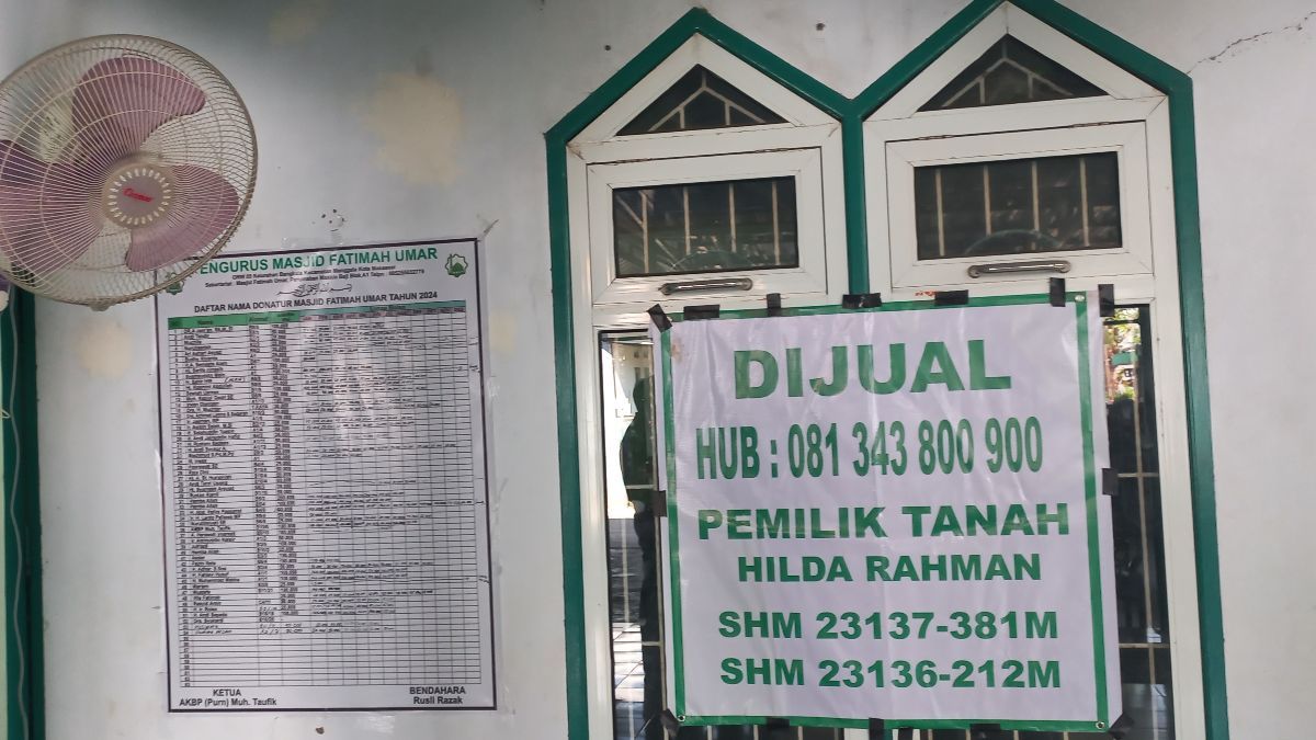 Duduk Perkara Masjid di Manggala Makassar akan Dijual Rp2,5 M, Dipicu Pemasalahan Ini