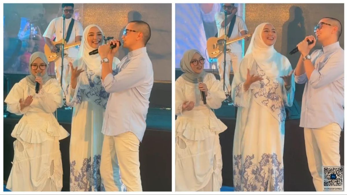 Potret Rezky Aditya Debut Jadi Penyanyi Langsung Duet Bareng Nissa Sabyan, Citra Kirana 'Kok Bisa Pede Banget'