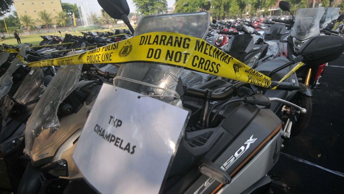 FOTO: Bareskrim Ungkap Kasus Tindak Pidana Fidusia Jaringan Internasional, Amankan 675 Unit Sepeda Motor