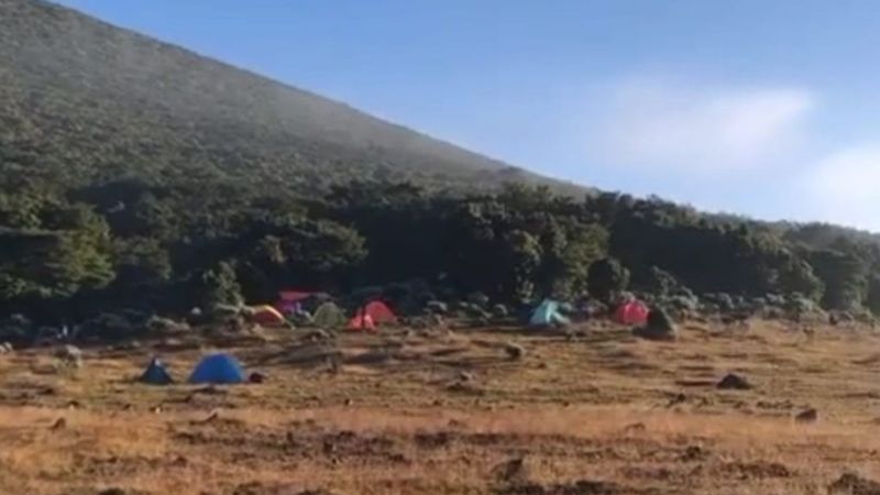 Potret Alun-Alun Suryakencana Gunung Gede Membeku, Suhu Capai 0 Derajat Celsius