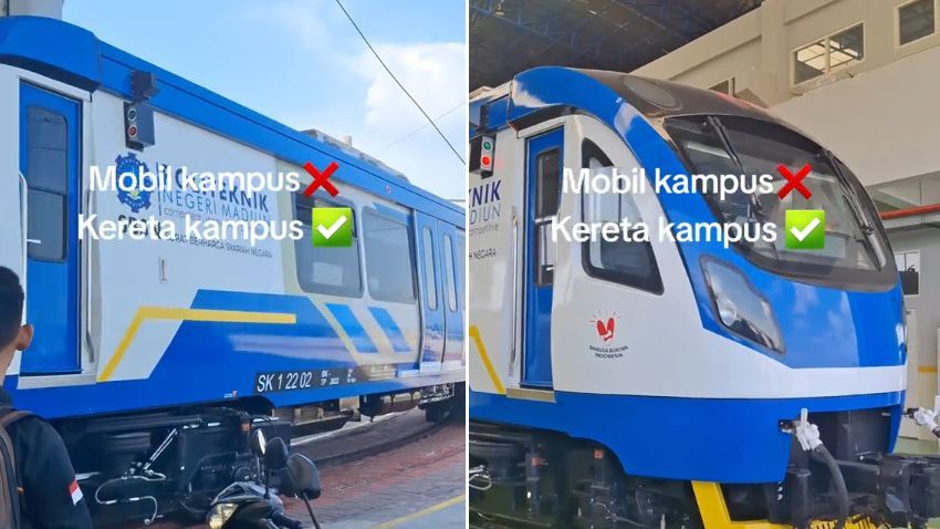 Viral Kampus di Madiun Punya Kereta Api Sendiri, Begini Penampakannya