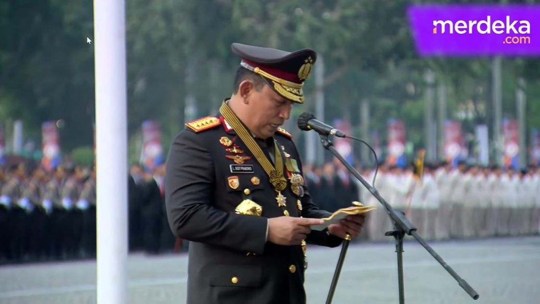 VIDEO: Pidato Kapolri Minta Maaf ke Rakyat Depan Presiden Jokowi di HUT Polri