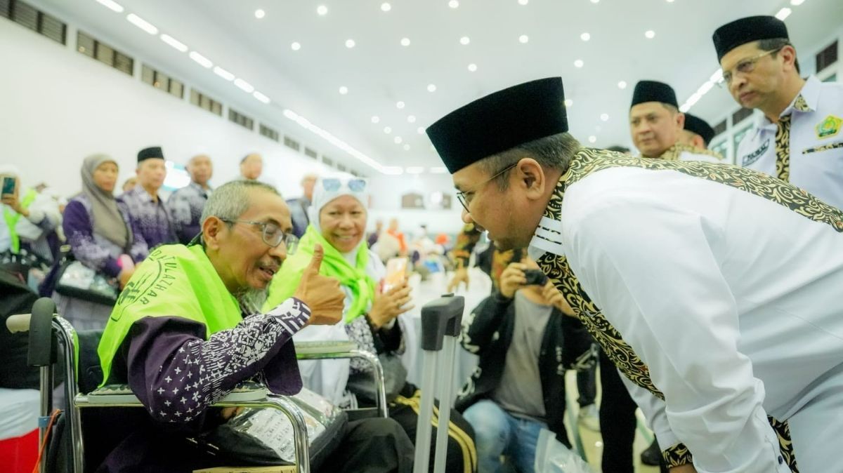 Menag Yaqut Minta Maaf saat Sambut Kedatangan Jemaah Haji: Jika Ada Kekurangan, Kami Mohon Dimaafkan