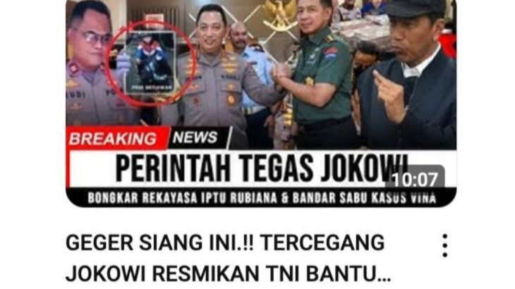 Benarkah Presiden Mengutus TNI untuk Bantu Usut Kasus Vina Cirebon? Cek Faktanya