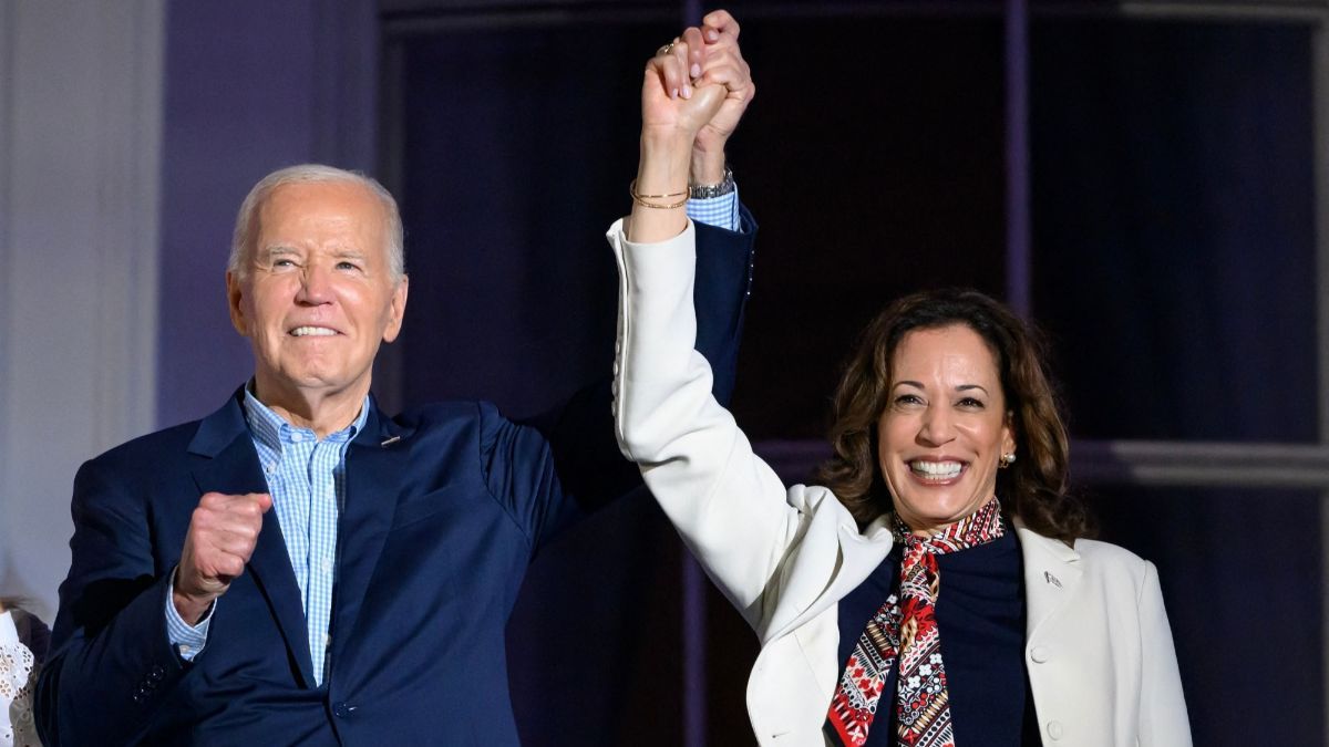 FOTO: Joe Biden Tunjuk Wapres Kamala Harris Jadi Capres Usai Mundur dari Kampanye Pilpres Amerika Serikat 2024