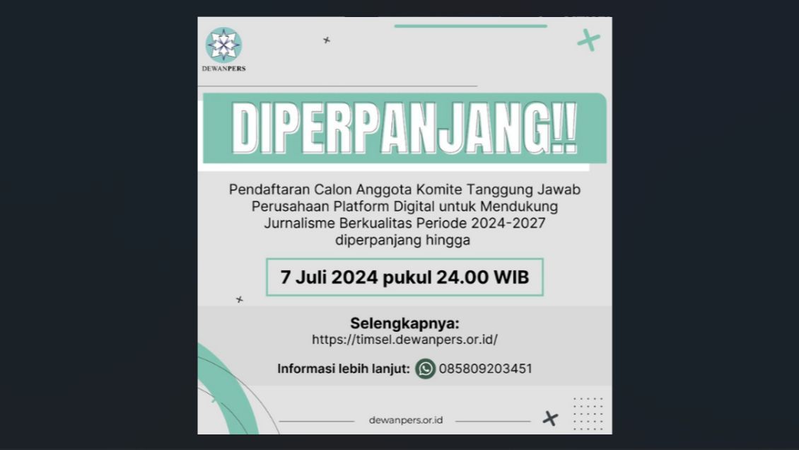 Ini Daftar Lengkap Kandidat Anggota Komite Tanggung Jawab Perusahaan Platform Digital