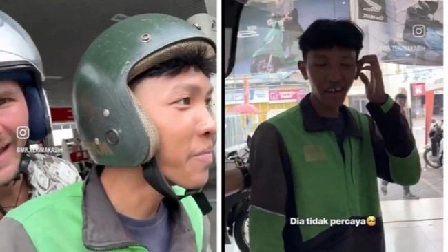 Rezeki Nomplok! Driver Ojol Dapat Honda PCX dari Seorang Bule