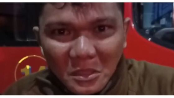 Viral, Begini Momen Petugas Damkar Depok Menangis dan Minta Maaf karena Gagal Padamkan Api di Salah Satu Gereja