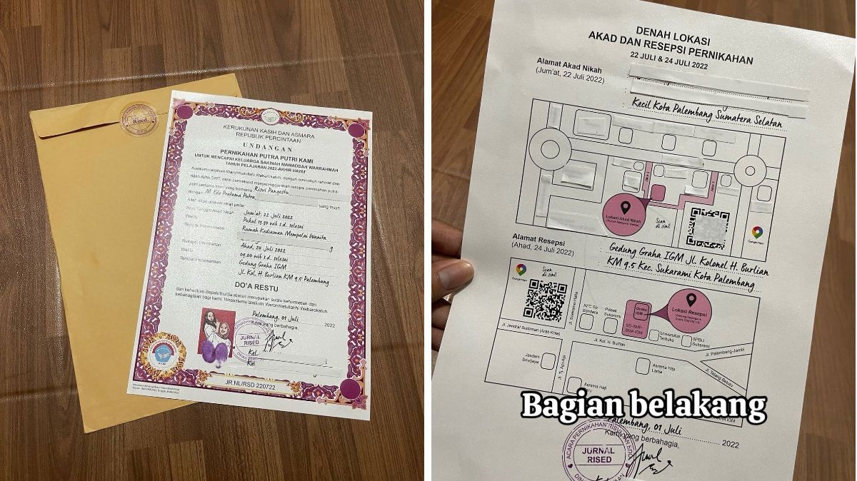 Viral Desain Undangan Pernikahan Dibuat Mirip Ijazah, Begini Penampakan Uniknya yang Bikin Salah Fokus