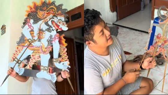 Pria Ini Belanja Wayang Seharga Rp135 Juta, Begini Penampakannya