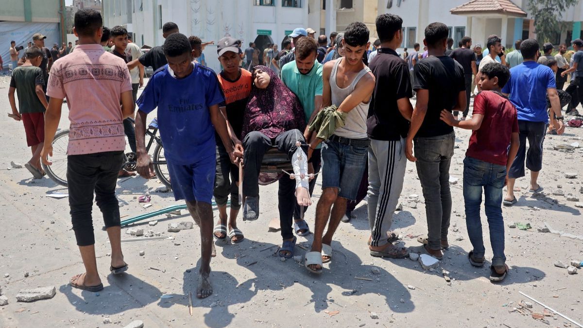 FOTO: Lagi, Israel Gempur Sekolah yang Jadi Kamp Pengungsian di Jalur Gaza hingga Tewaskan 30 Orang