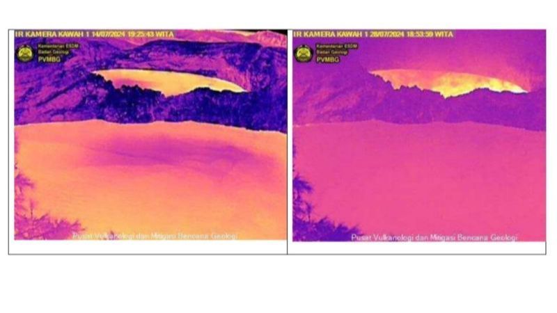 Gunung Kelimutu di Ende Bertatus Waspada Dampak Temperatur Kawah Meningkat, Ini Imbauan untuk Pengunjung