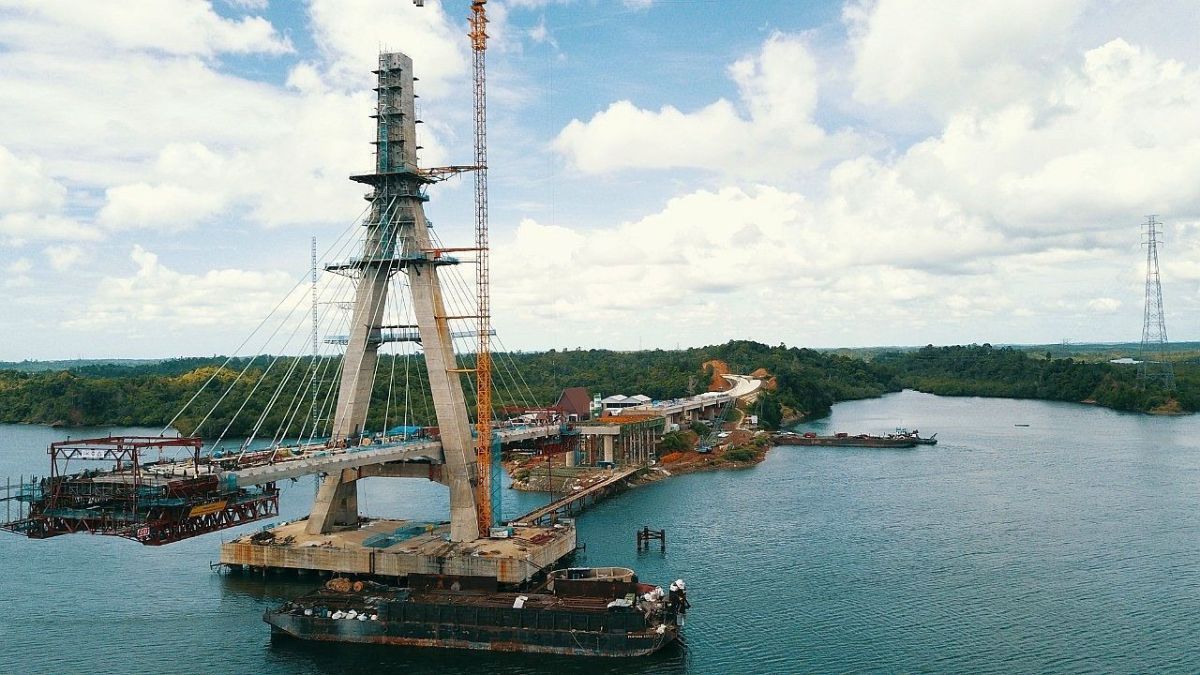 Hutama Karya Beberkan Teknologi Canggih Pembangunan Jembatan Pulau Balang yang Diresmikan Jokowi