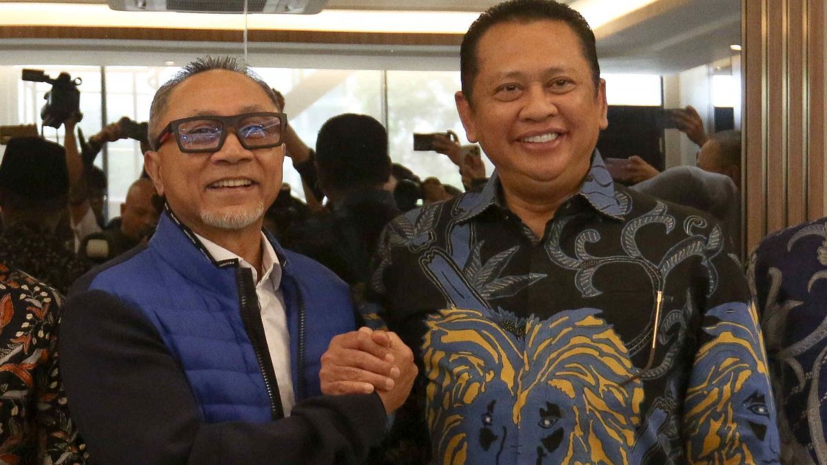 FOTO: Silaturahmi Kebangsaan Ketua MPR RI Bambang Soesatyo dengan Ketua Umum PAN Zulkifli Hasan di Markas PAN