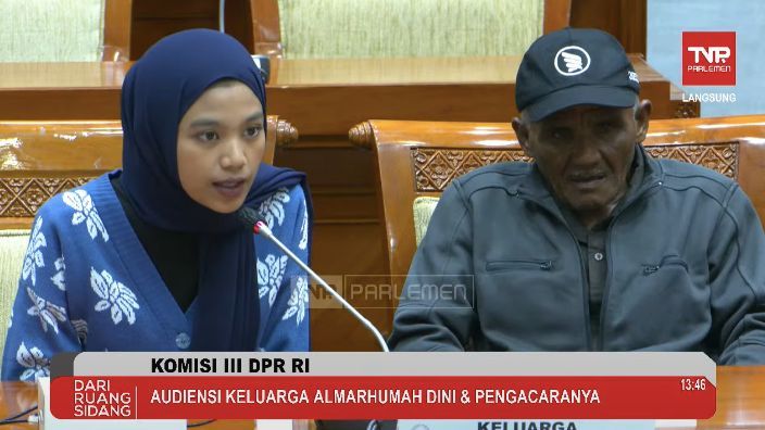 Curahan Hati Adik Almarhum Dini, Tahan Tangis di DPR Cari Keadilan Usai Ronald Tannur Bebas