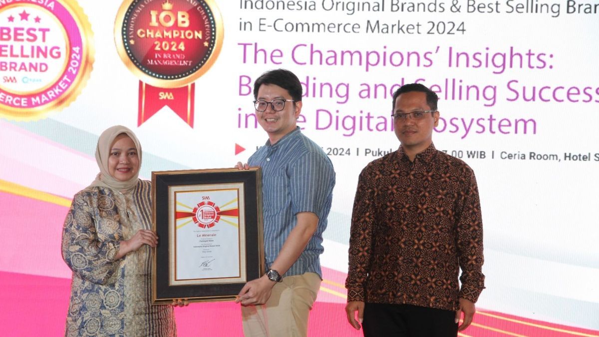 Produk Air Mineral Asli Indonesia Ini Sukses Menjuarai Indonesia Original Brand (IOB) Award 2024