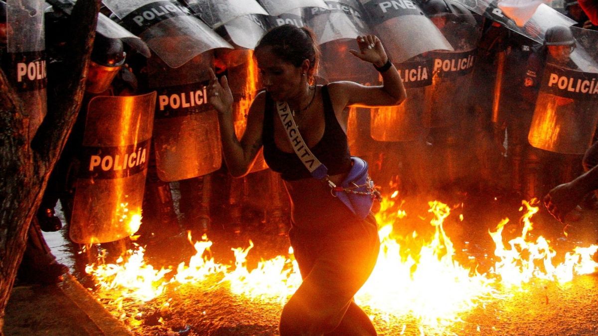 FOTO: Maduro Menang Pemilu Lagi, Demonstrasi Besar-Besaran Berujung Ricuh Pecah, Situasi Venezuela Mencekam!