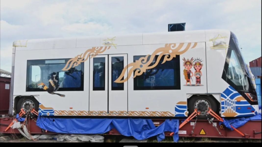 Begini Penampakan Kereta Tanpa Rel di IKN, Bisa Angkut 302 Penumpang Sekali Berangkat