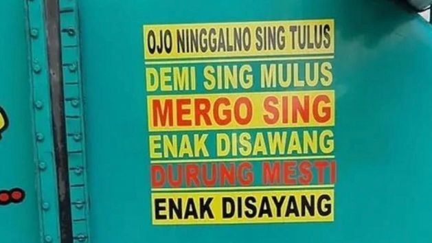 10 Potret Tulisan Nyeleneh di Truk Sedot WC, Makna di Baliknya Bikin Mikir Keras