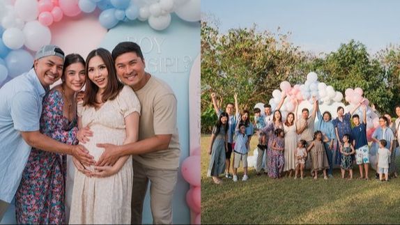 Potret Gender Reveal Kakak Glenn Alinskie di Bali, Seru Bangey ada Roket Asap Berkilau