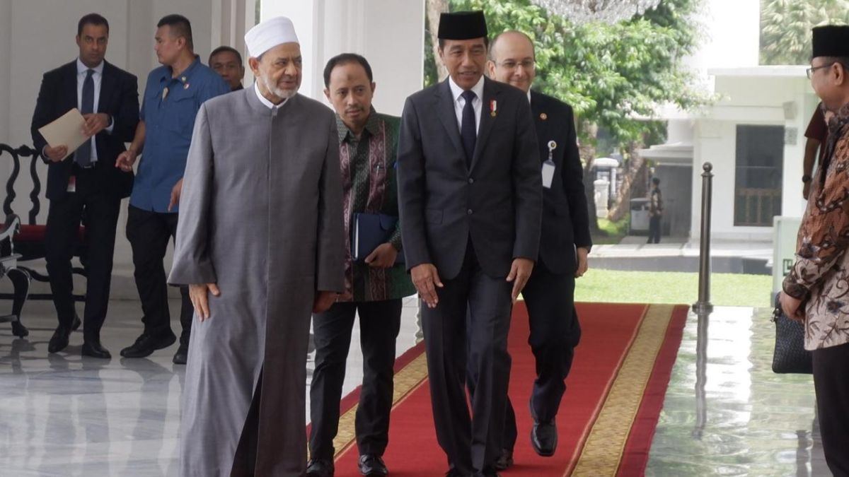 Bertemu Grand Syekh, Jokowi Dorong Pembentukan Markaz Tathwir Al Azhar di Indonesia