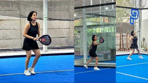 Potret Lulu Tobing yang Kini Getol Latihan Padel, Cantik Paripurna Buat Terpana