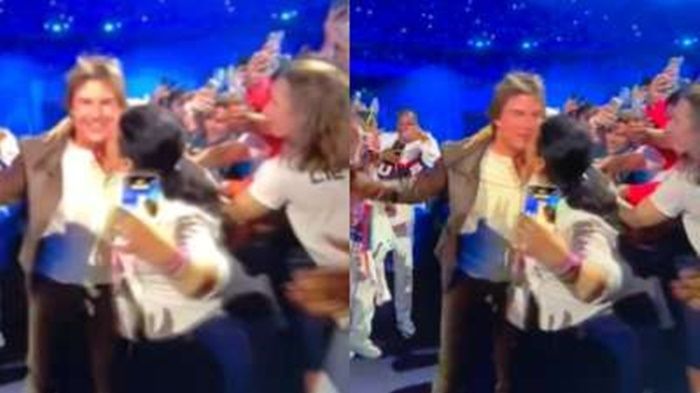Woman Went Viral After Tried Kissed Tom Cruise at Olympics Closing