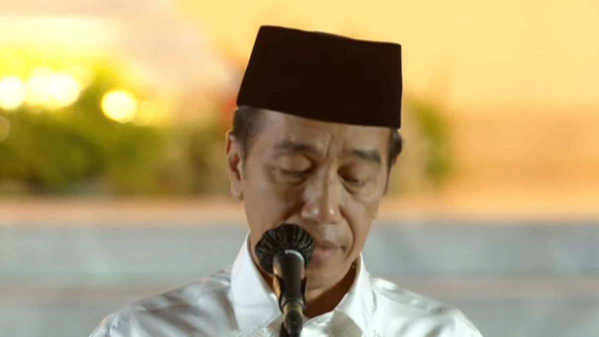 VIDEO: Detik-Detik Jokowi Nangis saat Zikir, Teteskan Air Mata di Bawah Sang Garuda